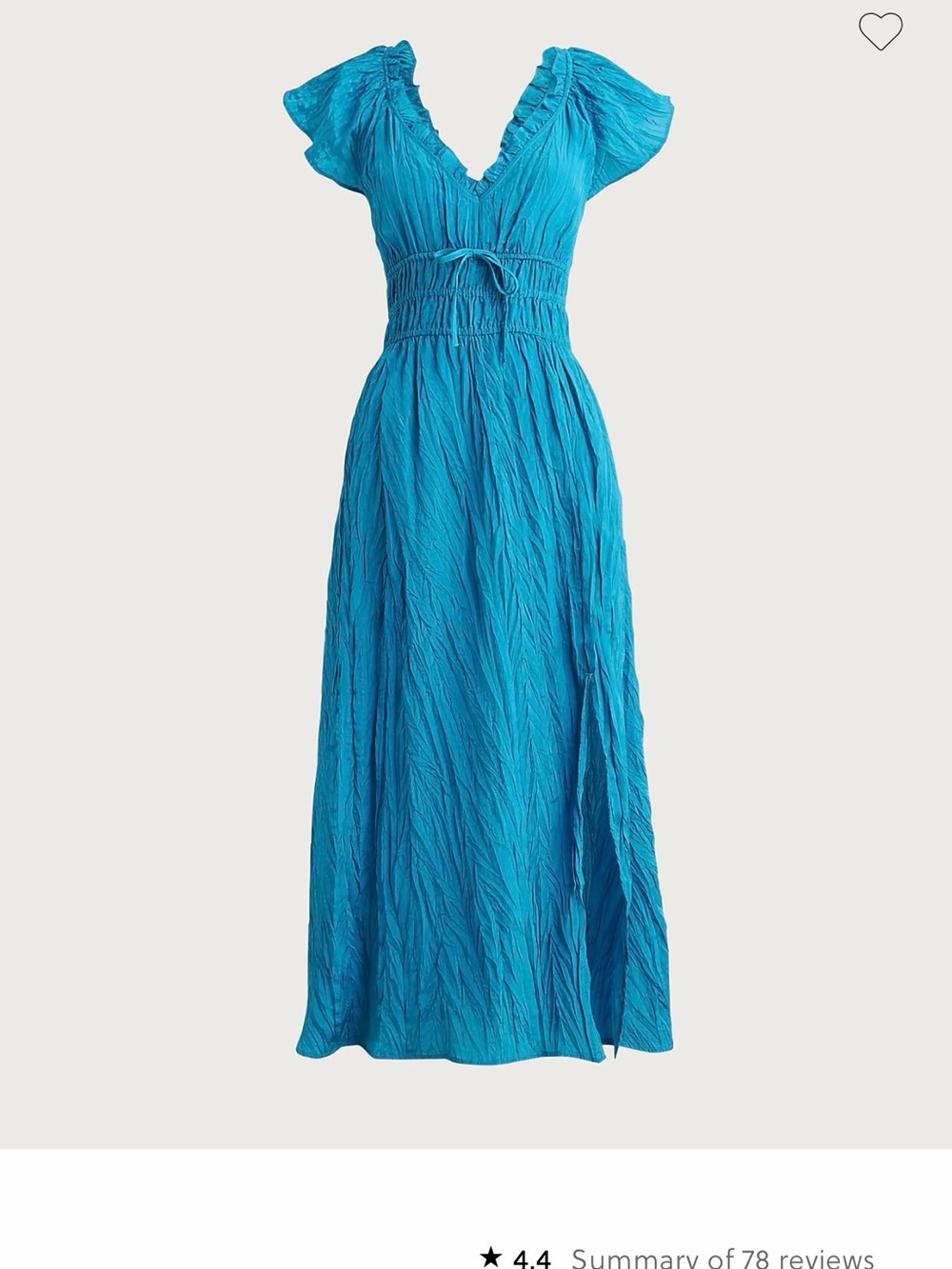 J Crew Palermo dress in viscose-blend crinkle